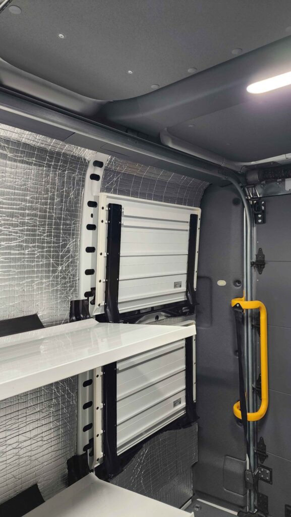Legend TempShield insulation kit supporting interior temperature control in a service van cargo area
