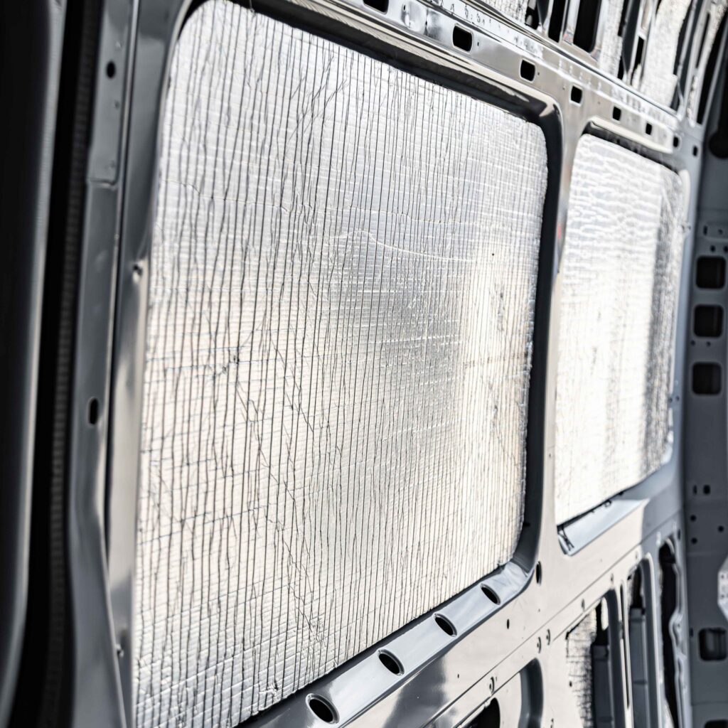 Legend Fleet Solutions insulation kit supporting temperature control inside a work van