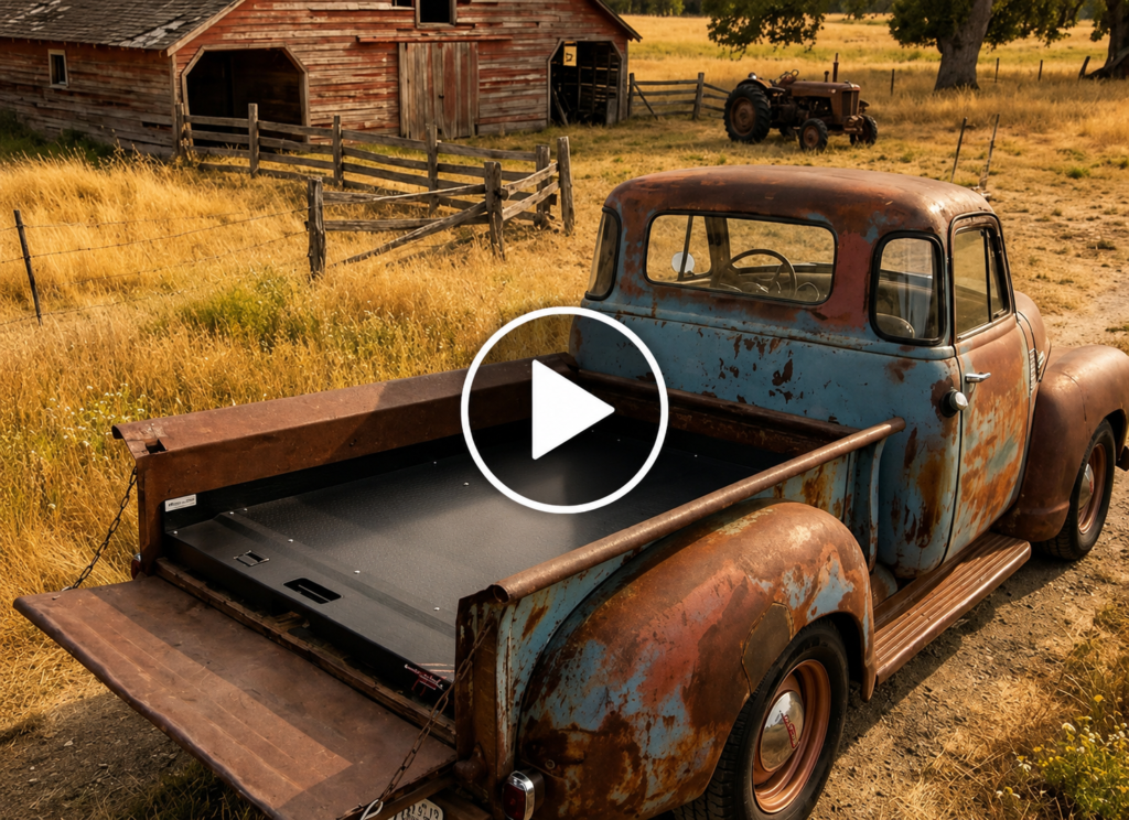 Cargo Ease truck Slides and Cargo Lockers, video show the Cargo Locker being water tight