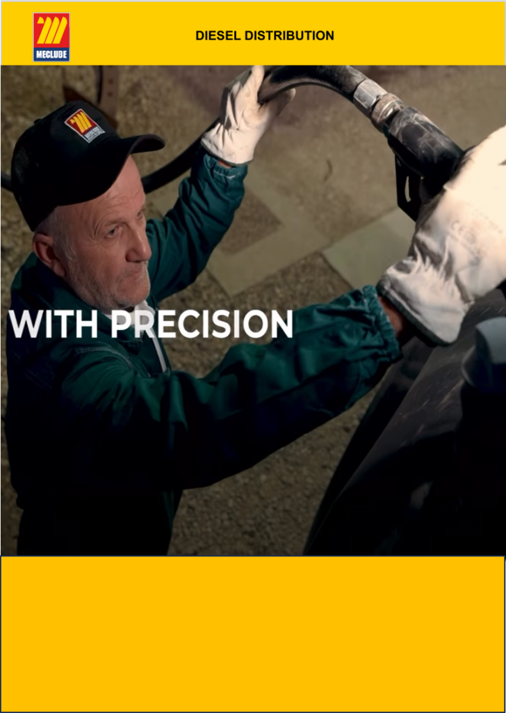 MecLube diesel distribution catalog cover for diesel transfer systems and professional fuel handling applications