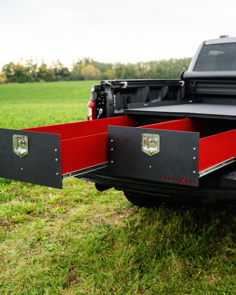 Cargo Ease Econo Series cargo locker supporting organized pickup truck storage and equipment access