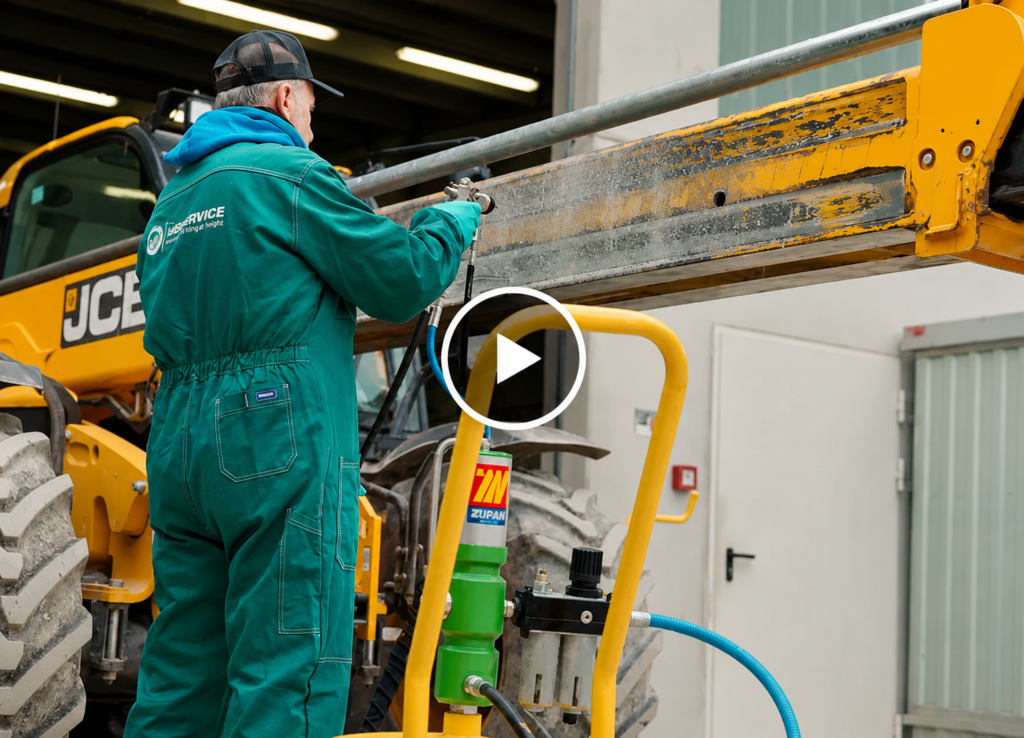 MecLube spray grease equipment supporting controlled grease application in shop, fleet, and industrial maintenance environments
