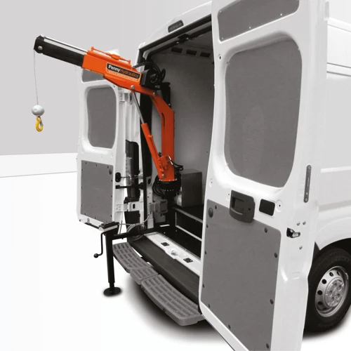 Penny Hydraulics SwingLift catalog PDF for electric vehicle mounted cranes