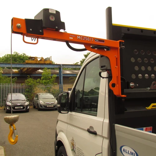 Penny Hydraulics SwingLift catalog PDF for electric vehicle mounted cranes