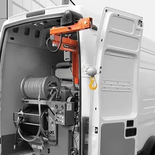 Penny Hydraulics SwingLift catalog PDF for electric vehicle mounted cranes
