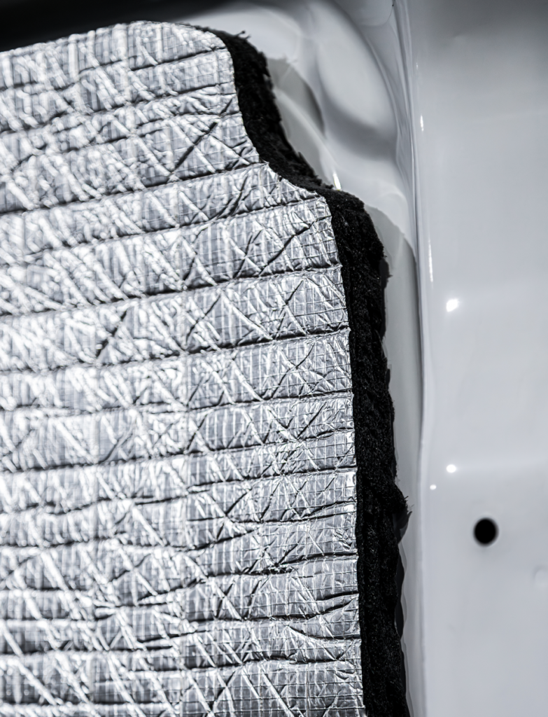 Legend Fleet Solutions TempShield insulation installed in a professional service van interior